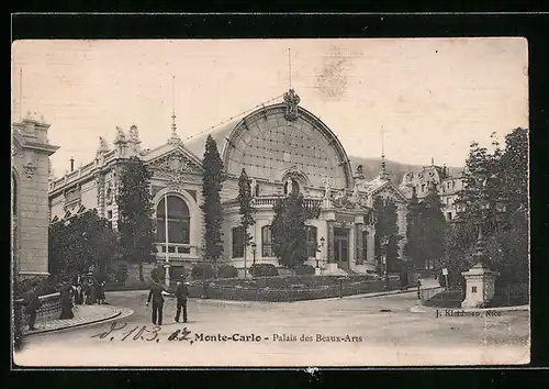 AK Monte-Carlo, Palais des Beaux-Arts