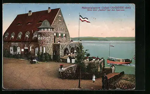 AK Möhnetalsperre, Blick vom Seehof auf den Sperrsee