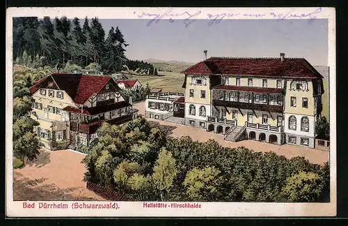 AK Bad Dürrheim /Schwarzwald, Heilstätte-Hirschhalde