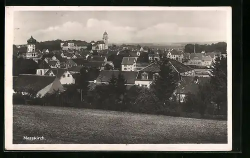 AK Messkirch., Gesamtansicht mit Kirche