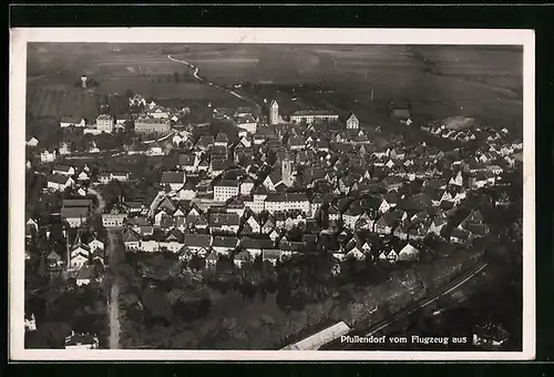 AK Pfullendorf, Gesamtansicht aus dem Flugzeug aus