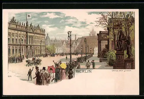 Lithographie Berlin, Unter den Linden