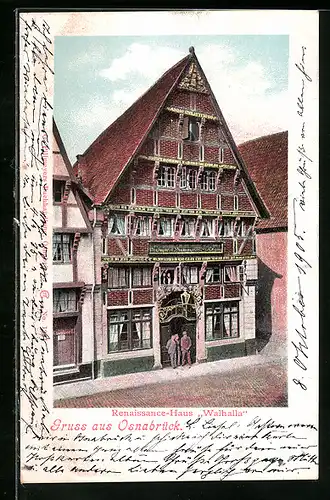 AK Osnabrück, Renaissance-Haus Walhalla