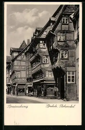 AK Braunschweig, Breitestrasse, Flohwinkel