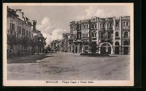 AK Bengasi, Piazza Cagni e Corso Italia