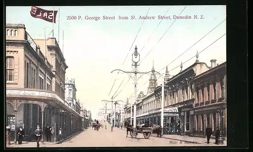 AK Dunedin, P. George Street from St. Andrew Street