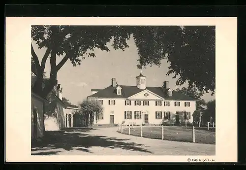 AK Mount Vernon, VA, Mount Vernon Mansion, West Front