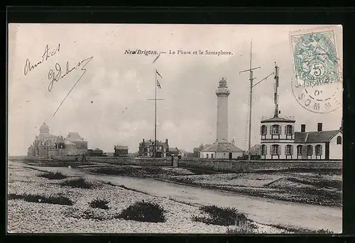 AK New Brigton, Le Phare et le Semaphore