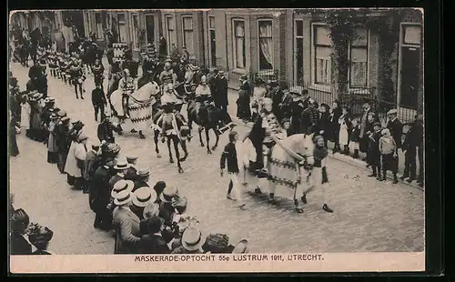 AK Utrecht, Maskerade-Optocht 55e Lustrum 1911