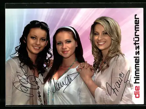 AK Musikerinnen der Gruppe Himmelsstürmer, Autograph