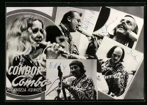 AK Musikerin Angela Kunkel und ihre Condor-Combo, Autograph