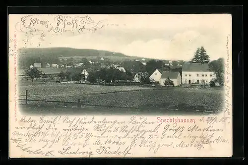 AK Spechtshausen, Totalansicht der Gemeinde