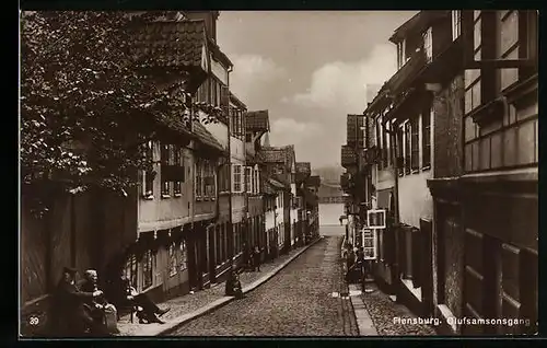 AK Flensburg, Blick den Olufsamsonsgang hinunter