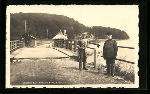 AK Deutsch-dänische Grenze bei Flensburg