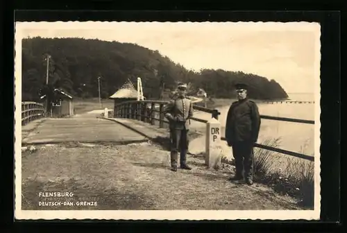 AK Deutsch-dänische Grenze bei Flensburg