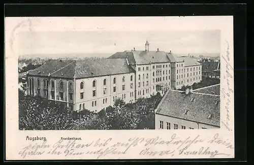 AK Augsburg, Krankenhaus aus der Vogelschau