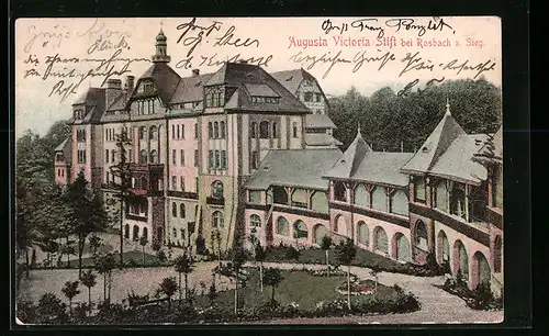 AK Rosbach a. Sieg, Augusta Victoria-Stift mit Parkanlage