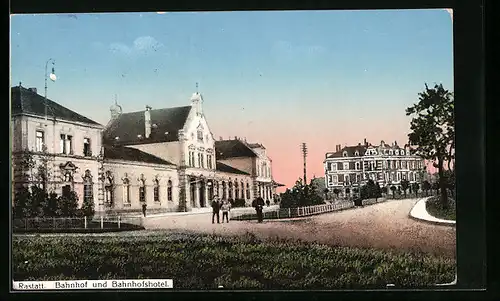 AK Rastatt, Bahnhof und Bahnhofsviertel