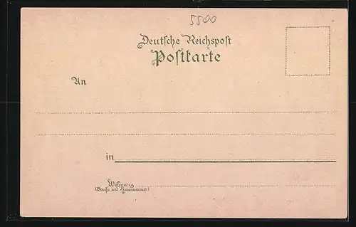Lithographie Trier, Teilansicht, Römischer Kaiserpalast