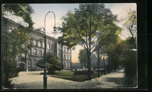 AK Bitterfeld, Partie mit Oberrealschule und Höherer Töchterschule