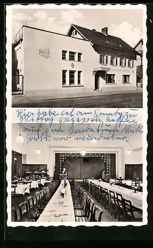 AK Fellbach, Gasthaus Saalbau Adler
