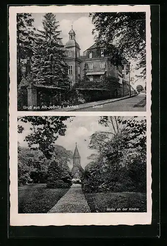 AK Alt-Jessnitz i. Anhalt, Kirche und Schloss