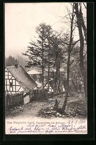 AK Solingen, Papiermühle, Bergisches Land
