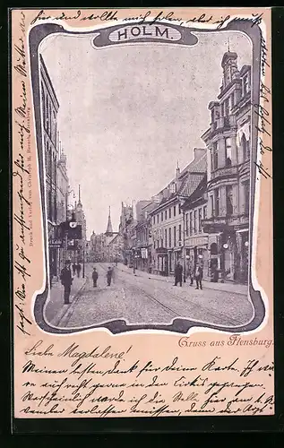 AK Flensburg, Holm, Strassenpartie