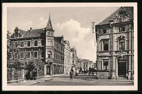 AK Bünde i. W., Partie in der Eschstrasse