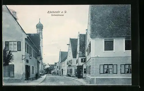 AK Höchstädt a. D., Blick in die Spitalstrasse