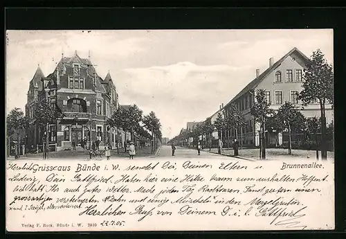 AK Bünde i. W., Partie in der Brunnenallee