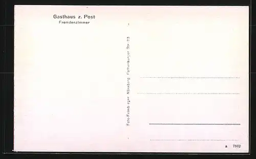 AK Schlossberg, Ortsansicht mit Gasthaus z. Post