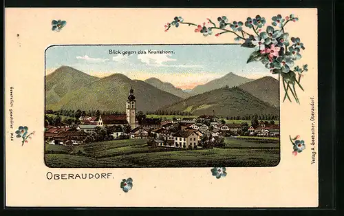 AK Oberaudorf, Blick gegen das Kranzhorn