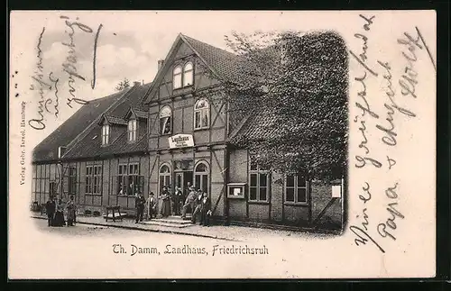 AK Friedrichsruh, Gasthaus Landhaus Th. Damm