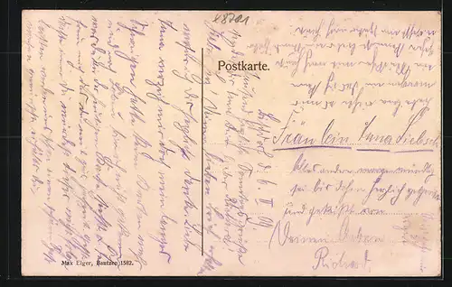 AK Bischdorf, Totalansicht, Denkmal, Gerichtskretscham, Kirche und Schule