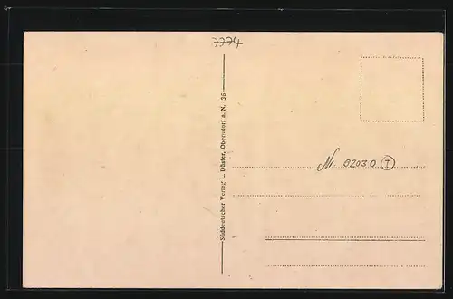 AK Urnau, Strassenpartie mit Gebäudeansicht, Ortspartie