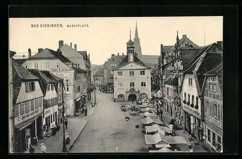 AK Bad Kissingen, Marktplatz, Otto Lindner, Apotheke