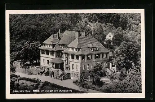 AK Gernrode /Harz, FDGB-Erholungsheim Stubenberg