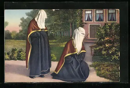 AK Verschleierte mohamedanische Frauen