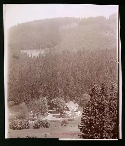 Fotografie Brück & Sohn Meissen, Ansicht Kipsdorf / Erzg., Blick nach der Putzmühle im Pöbeltal