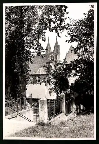 Fotografie Brück & Sohn Meissen, Ansicht Meissen i. Sa., Blick aus St. Afra nach dem Dom
