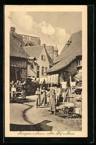 AK Königstein /Taunus, Alter Hof und Ruine