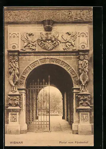 AK Wismar, Portal vom Fürstenhof
