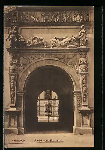 AK Wismar, Portal vom Fürstenhof
