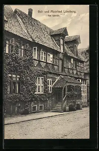 AK Lüneburg, Strasse und Haus am Werder