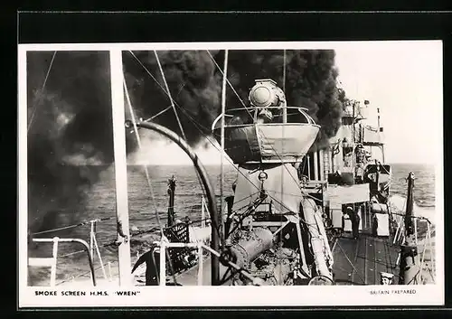 AK Smoke screen Destroyer HMS Wren