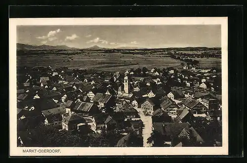 AK Markt-Oberdorf, Gesamtansicht vom Flugzeug aus