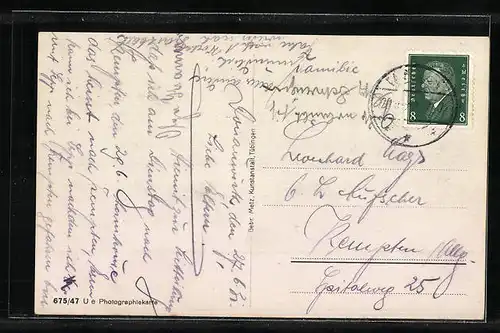 AK Donauwörth, Partie an der Brücke mit Stadtansicht