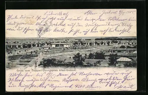 AK Alten-Grabow, Gruss vom Truppen-Übungsplatz