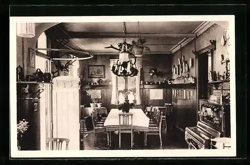 AK Plön-Fegetasche, Innenansicht des Gasthofes Zur Fegetasche, Inh. Ludwig Boll